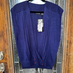 Catalina Navy Women's Cardigan with Red Accents